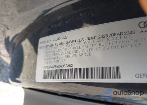 2019 Audi A5 45 Premium from USA, damaged, VIN WAUTNAF58KA062862